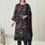 Stylee lifestyle black georgette embroidered dress material