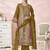 Stylee lifestyle mustard lawn cotton embroidered dress material