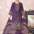 Stylee lifestyle purple lawn cotton embroidered dress material