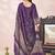 Stylee lifestyle purple lawn cotton embroidered dress material