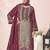 Stylee lifestyle maroon lawn cotton embroidered dress material
