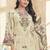 Stylee lifestyle cream lawn cotton embroidered dress material