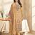 Stylee lifestyle peach lawn cotton embroidered dress material