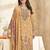 Stylee lifestyle peach lawn cotton embroidered dress material