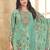 Stylee lifestyle turquoise lawn cotton embroidered dress material