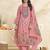 Stylee lifestyle pink lawn cotton embroidered dress material