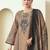 Stylee lifestyle brown lawn cotton embroidered dress material