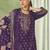 Stylee lifestyle violet lawn cotton embroidered dress material