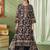 Stylee lifestyle black lawn cotton embroidered dress material