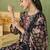 Stylee lifestyle black lawn cotton embroidered dress material