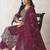 Stylee lifestyle burgundy lawn cotton embroidered dress material