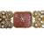 Pink carved stone gold plated choker set with stud earrings | traditional bridal jewellery