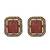 Pink carved stone gold plated choker set with stud earrings | traditional bridal jewellery