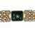Green carved stone gold plated choker set with stud earrings | traditional bridal jewellery