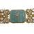 Mint carved stone gold plated choker set with stud earrings | traditional bridal jewellery