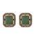 Mint carved stone gold plated choker set with stud earrings | traditional bridal jewellery