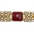 Ruby carved stone gold plated choker set with stud earrings | traditional bridal jewellery