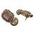 Pink stone choker necklace set with pearl kundan detailing for women and girls