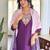 Purple sequnece floral embroidery chanderi silk kurta set with printed dupatta for women