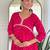 Pink floral embroidery muslin silk aaliya cut kurta set with organza dupatta for women