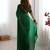 green stone work chiffon saree with blouse