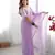 lavender stone work chiffon saree with blouse
