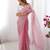 pink sequin embroidered chiffon saree with blouse