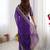 purple sequin embroidered chiffon saree with blouse