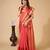 peach woven semi cotton saree