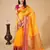 yellow woven semi cotton saree
