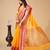 yellow woven semi cotton saree