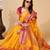 yellow woven semi cotton saree