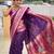 magenta zari weaving banarasi silk blend saree
