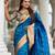 teal paithani silk blend meenakari pallu zari weaving saree