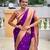 magenta paithani silk blend meenakari pallu zari weaving saree