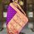 purple paithani silk blend meenakari pallu zari weaving saree