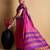 pink silk blend saree with striking pallu & blouse