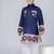 Blue embroidered cotton kurta pajama