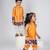 Yellow embroidered cotton kurti pants