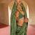Green silk blend patola design saree