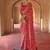 Red silk blend patola design saree