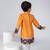 Yellow embroidered cotton kurta pajama