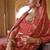 Red silk blend patola design saree