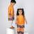 Yellow embroidered cotton kurta pajama