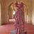 Maroon silk blend patola design saree