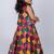 Multicolor embroidered cotton lehenga and top