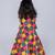 Multicolor embroidered cotton lehenga and top