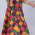 Multicolor embroidered cotton lehenga and top