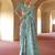Turquoise silk blend patola design saree