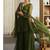 Dark green palazzo kurti set